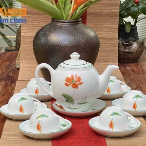 Bộ trà hoa cam dáng Minh Long