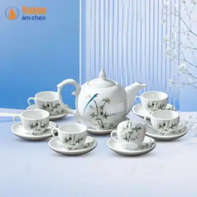 Bộ Trà Bưởi Lửa Trúc Báo Bình An 