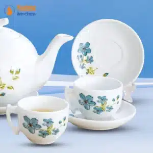Bộ Trà Trắng Bưởi Cành Hình Lục Hoa