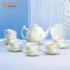Bộ Ấm Chén Bưởi Cành Hoa Trà