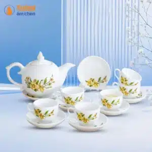 Bộ Ấm Bưởi Lửa Hoa Vàng.