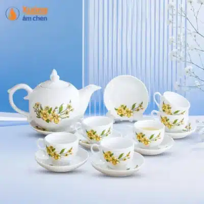Bộ Ấm Bưởi Lửa Hoa Vàng.