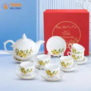 Bộ Ấm Bưởi Lửa Hoa Vàng.
