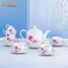 Bộ Ấm Chén Minh Long Hồng Lan