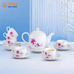 Bộ Ấm Chén Minh Long Hồng Lan
