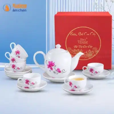 Bộ Ấm Chén Minh Long Hồng Lan