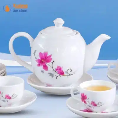 Bộ Ấm Chén Minh Long Hồng Lan