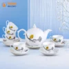 Bộ Trà Bưởi Lửa Hình Mộc Lan Cách Điệu