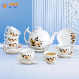 Bộ Ấm Bưởi Cành Hoa Mùa Thu