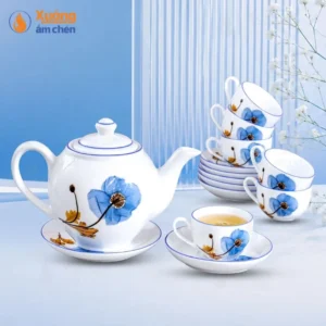 Bộ Ấm Minh Long Hoa Anh Túc Xanh