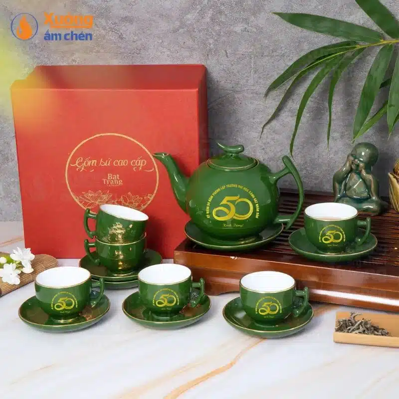 Bộ Trà Bưởi Cành Men Xanh Thuận Buồm Xuôi Gió 3.3 Bộ Trà Bưởi Cành Men Xanh Thuận Buồm Xuôi Gió